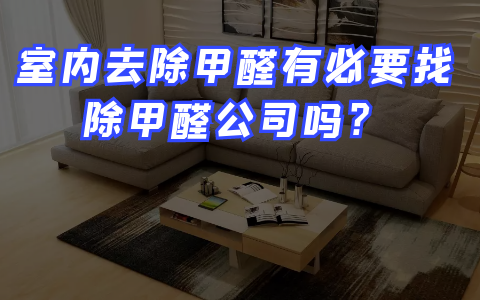 室內(nèi)去除甲醛有必要找除甲醛公司嗎？